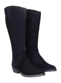 Damenstiefel JJ Footwear Ferryhill Schwarz Wadengröße XXXL -Bama Verkäufe 1130001 001 035xlferryhillzwart suede3 no bg