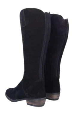 Damenstiefel JJ Footwear Ferryhill Schwarz Wadengröße XXXL -Bama Verkäufe 1130001 001 035xlferryhillzwart suede4 no bg