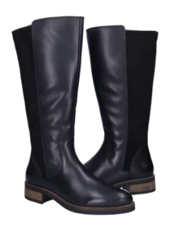 Damenstiefel JJ Footwear Annfield Schwarz Wadengröße XS -Bama Verkäufe 1146039 001 212xlannfieldblack nappa5 no bg 2