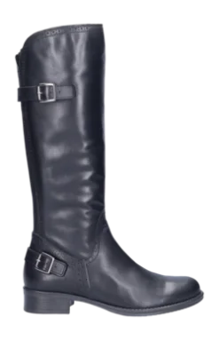 Damenstiefel JJ Footwear Napoli Schwarz Wadengröße L