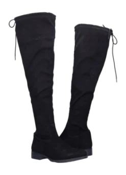 Damenstiefel JJ Footwear Tickhill Schwarz Wadengröße XL -Bama Verkäufe 1500361 001 118xltickhillblack suede stretch suede52 no bg