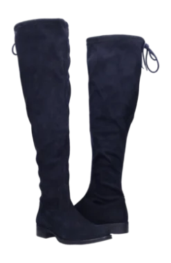 Damenstiefel JJ Footwear Tickhill Blau Wadengröße XXL -Bama Verkäufe 1500361 010 118xltickhillblauw suede5 no bg