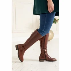 Damenstiefel JJ Footwear Burton Cognac XXL -Bama Verkäufe 1Y3A7923