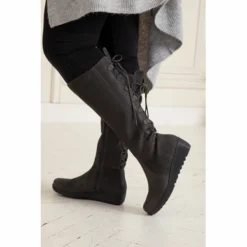 Damenstiefel JJ Footwear Akins Schwarz Wadengröße M/L 16 Damenstiefel JJ Footwear Akins Schwarz Wadengröße M/L -Bama Verkäufe 1Y3A8243