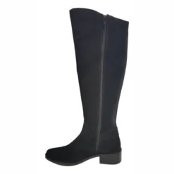 Damenstiefel Custom Made Botta Wildleder Schwarz Wadengröße 32,5 Cm -Bama Verkäufe BottaSuede4