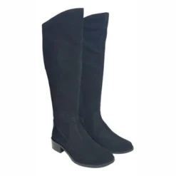 Damenstiefel Custom Made Botta Wildleder Schwarz Wadengröße 32,5 Cm -Bama Verkäufe BottaSuede8