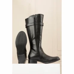Damenstiefel JJ Footwear Victoria Schwarz Wadengröße XL -Bama Verkäufe FW0022 3